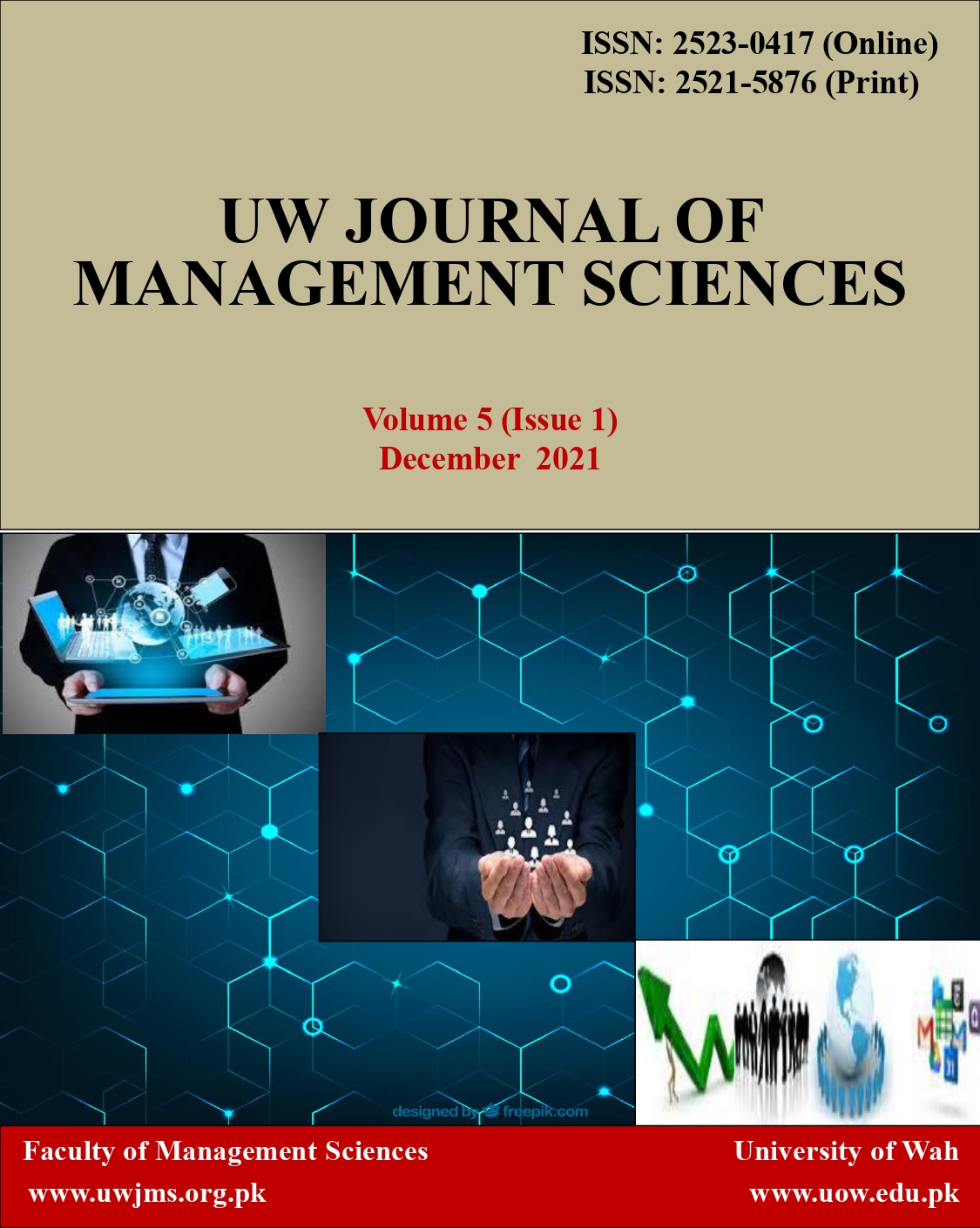 					View Vol. 5 No. 1 (2021): UW JOURNAL OF MANAGEMENT SCIENCES
				